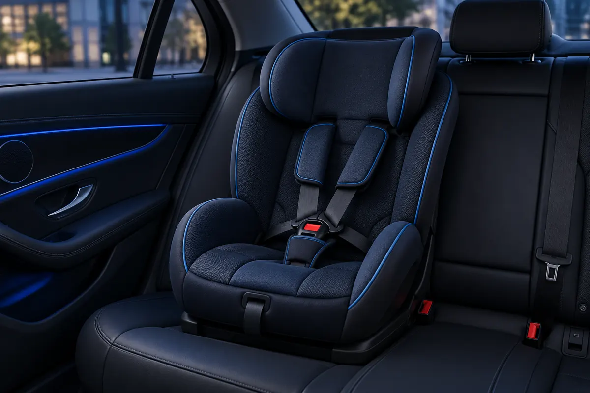 Siège enfant à harnais cinq points 9-18 kg — taxi VTC siège bébé Bordeaux
